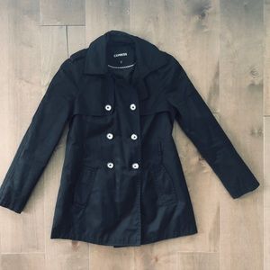 Long black jacket from Express